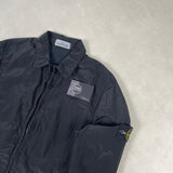 Nylon Metal Lined Overshirt Black