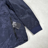 Nylon Metal Smock Pullover Navy