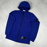 Naslan Light Hooded Overshirt Blue
