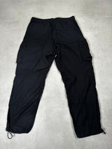 Cotton Loose Fit Cargo Pants Black