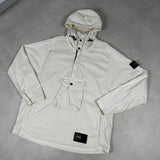 Canvas Cotton Hooded Smock Cream