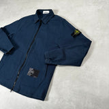 Thick Cotton Overshirt Navy