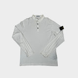 Long Sleeve Polo Shirt White