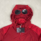 Multipocket Nylon Chrome Goggle Jacket Red