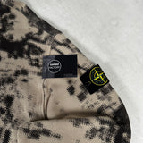 Earth Mapping Camo 1/4 Zip Sweatshirt Dove Grey