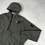Multi Pocket Hooded Smock Khaki