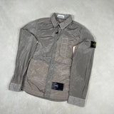 Nylon Metal Overshirt Silver