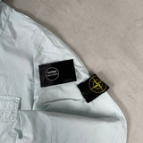 114wn T.co+old Detachable Hood Overshirt Light Blue