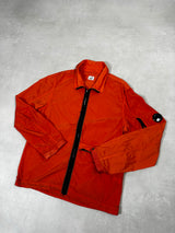 Chrome Zipped Overshirt Orange