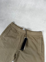 Cotton Fleece Joggers Beige