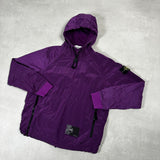 Nylon Metal Smock Pullover Purple