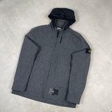 Poly Wool Blend Jacket Grey