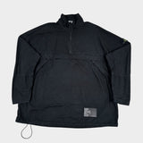 1/4 Zip Pop Ripstop Smock Black