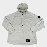 Canvas Cotton Hooded Smock Cream