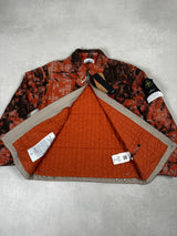 Earth Mapping Camouflage Jacket With Primaloft Insualtion Orange