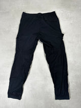 Compass Patch Cargo Trousers Black