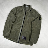 Nylon Metal Lined Overshirt Khaki
