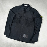 Nylon Metal Ripstop Overshirt Black