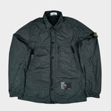 Crinkle Reps Overshirt Petrol Green