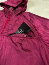 Nylon Metal Packable Hooded Smock Purple