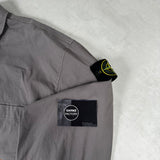 Supima Cotton Poster Four Print Overshirt Grey