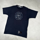 Compass Print T - Shirt Navy