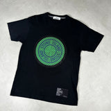 Lenticular Two 3D Rubber Logo T - Shirt Black