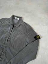 Nylon Metal Lined Overshirt Silver