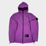 Garment Dyed Crinkle Reps NY Hooded Jacket Purple