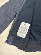 Garment Dyed Crinkle Reps Lined Bomber Jacket Navy