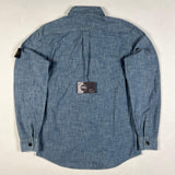 Stone Island - Chambray Denim Button Shirt Blue