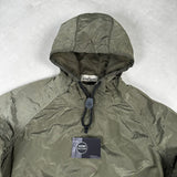 Nylon Metal Smock Pullover Khaki