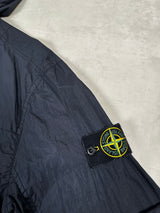 Garment Dyed Crinkle Reps Hooded Jacket Navy