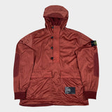 Nylon Raso Silk-TC Hooded Smock Brick Red