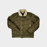Mussola Gommata Sherling Collar Flight Jacket Olive