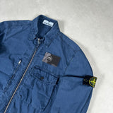 Washed Canvas Overshirt Blue