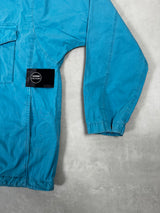 Garment Dyed 1/2 Zip Overshirt Light Blue