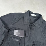 Nylon Metal Ripstop Overshirt Black