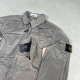 Nylon Metal Overshirt Silver
