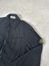 Garment Dyed Wash Overshirt Black