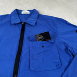 Garment Dyed Pocket Overshirt Blue