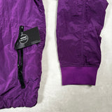 Nylon Metal Smock Pullover Purple