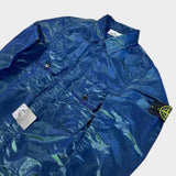 Nylon Metal Weft Overshirt Blue & Green