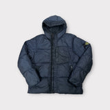 Garment Dyed Crinkle Reps NY Down Jacket Navy