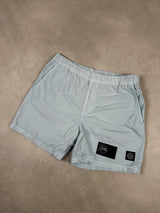 Brushed Cotton Swim Shorts Light Blue