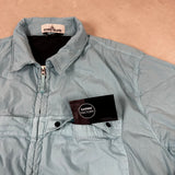 Nylon Smerigliata Lined Overshirt Light Blue