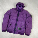 Garment Dyed Crinkle Reps NY Down Jacket Purple
