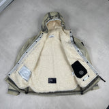 Poly Cover Composite Sherling Lined Jacket Cream