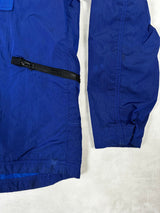 Nylon Metal Flock Jacket Blue