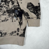Earth Mapping Camo 1/4 Zip Sweatshirt Dove Grey